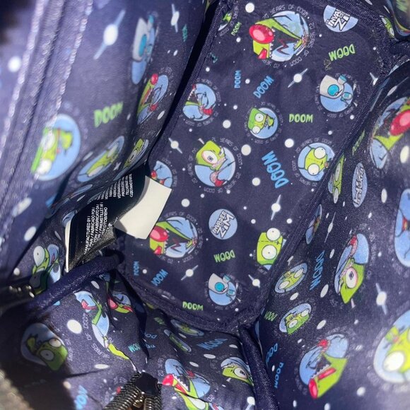 exclusive nickelodeon loungefly invader zim mini backpack